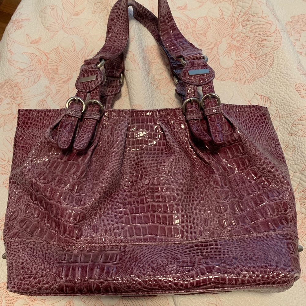 Jessica Simpson faux crocodile leather purse